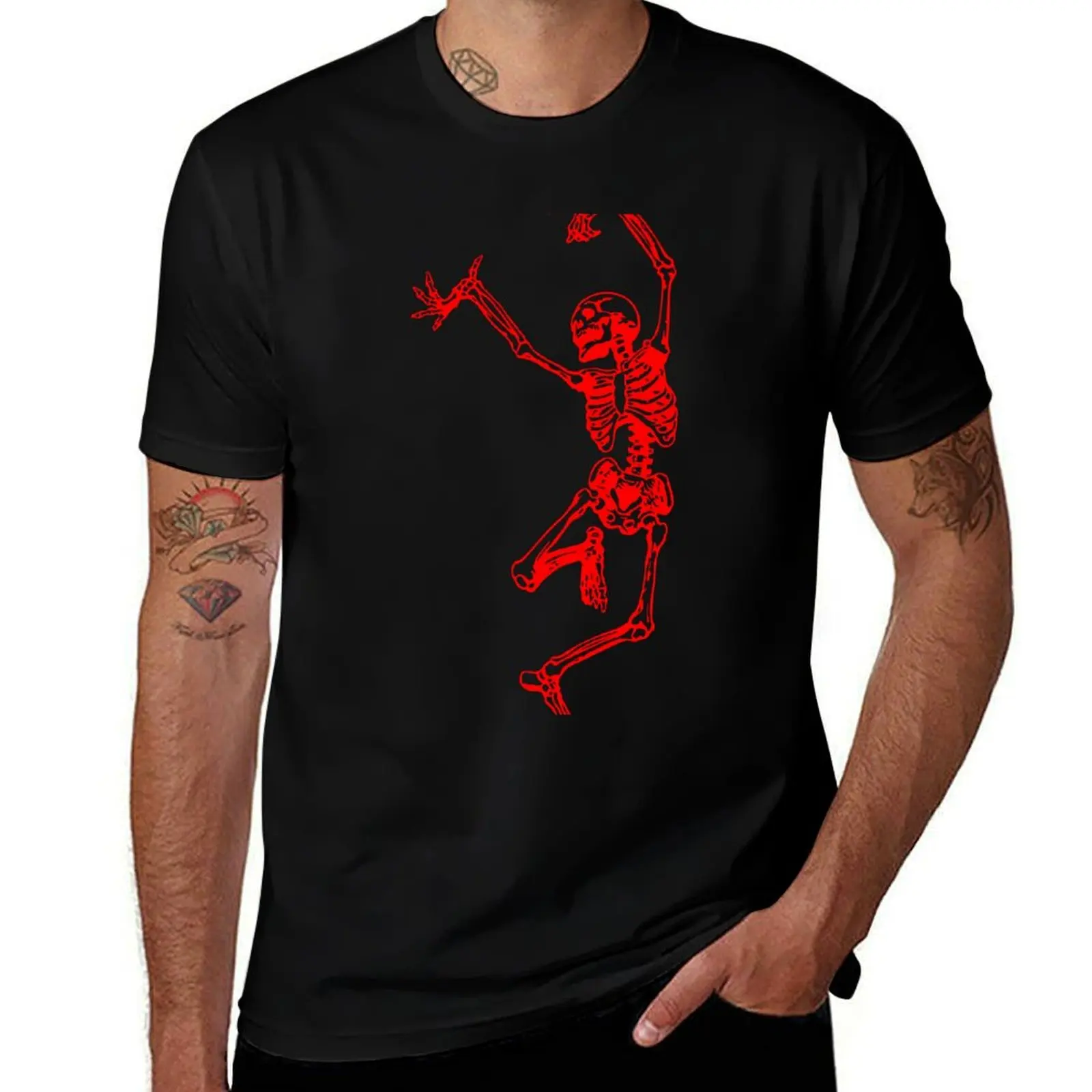 

Dance With Death RED DEATH T-Shirt summer tops street wear plus size clothes t shirts for men