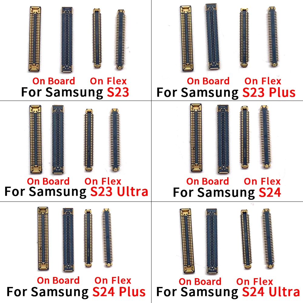 

50Pcs，USB Charger FPC Connector For Samsung S23 / S23 Plus / S23 Ultra / S24 / S24 Plus / S24 Ultra Charging Dock Port