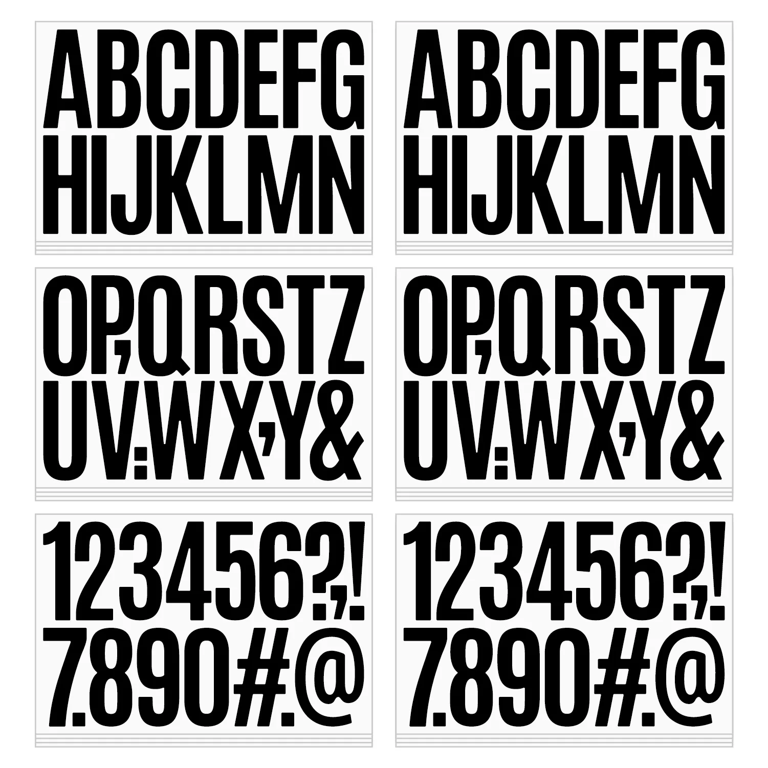 3 Inch Large Vinyl Letter Number Stickers Self Adhesive Waterproof for Car Wall Decal Exhibition School Decor DIY Wholesale