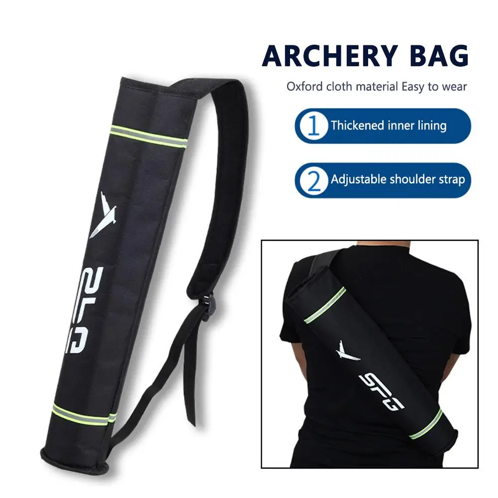 

Arrow Quiver Holder Large Capacity Oxford Cloth Shoulder Strap Adjustable Archery Pocket Storage Bag Arrow Accessories Dropship