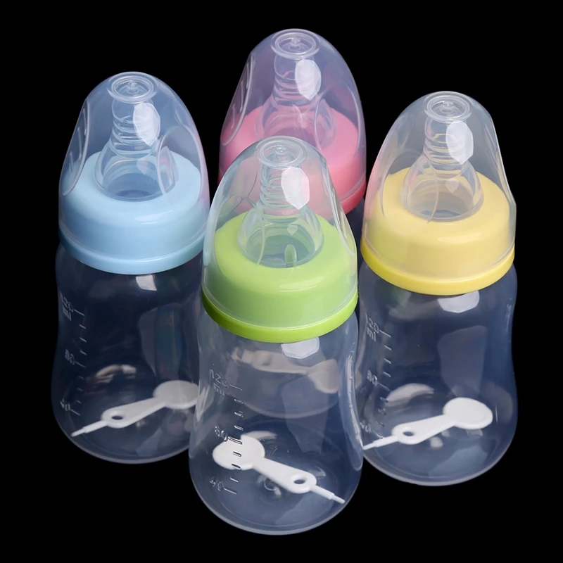 Infant Baby Feeding Bottle Feeder 120ml Pp Nursing Juice Milk Small Hardness Bottle Baby Bottles and Nipples with Lid