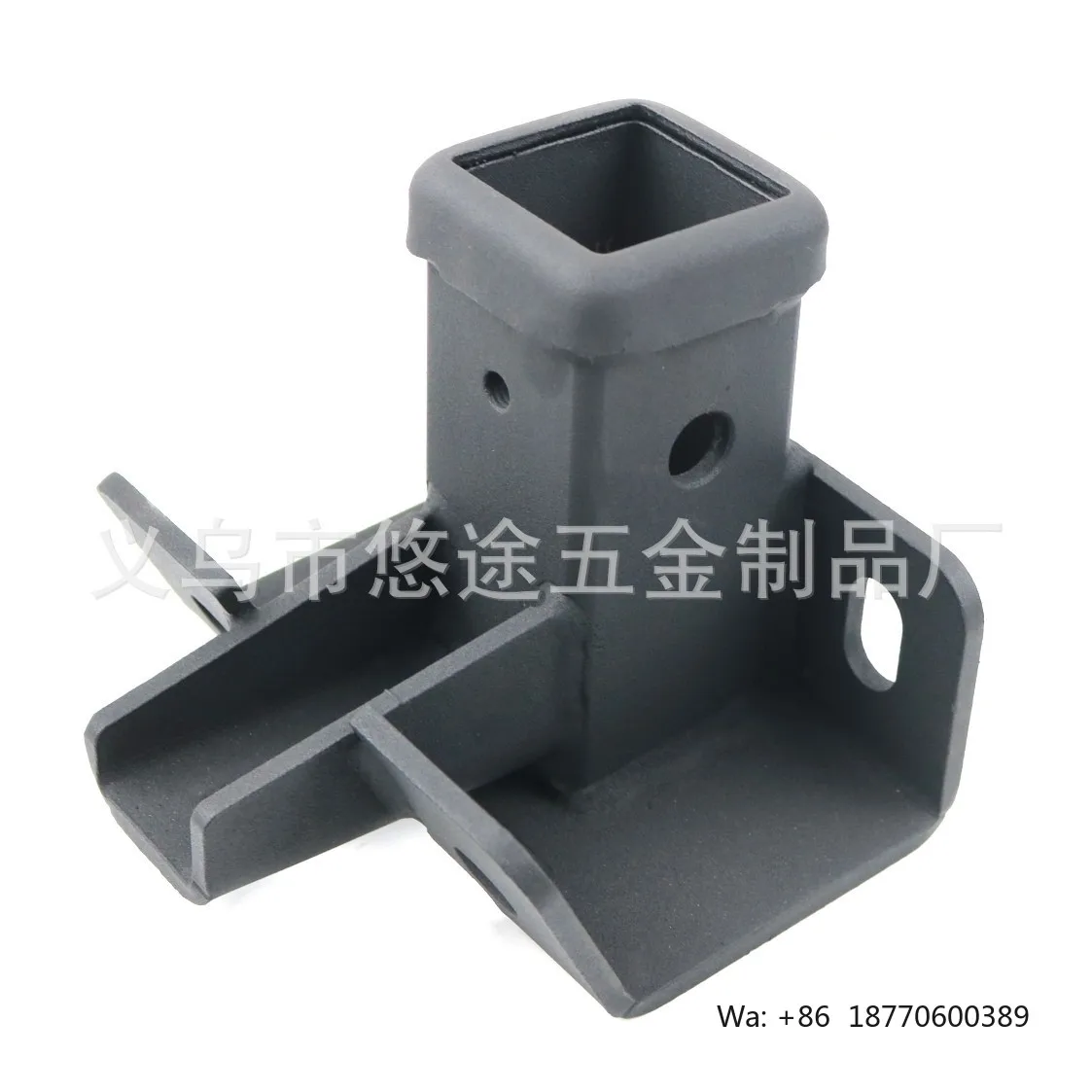 New Yikun Road Essential American Square Hitch Receiver Base Car Tow Hook Upgrade Quick Connect Universal Fit Black Q235 Trailer