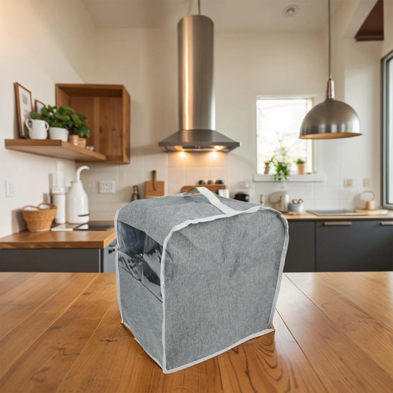 Coffee Maker Storage Coffee Maker Dust Cover Water-Resistant Nylon Material Four Open Side Pockets Front Zipper Pocket