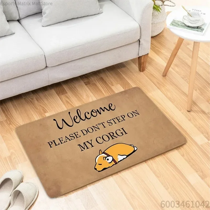Humorous Slogan Beagle Door Mat Non‑Slip Entry Rug All Guests Must Be Approved By Our Beagle Indoor Home Decoration