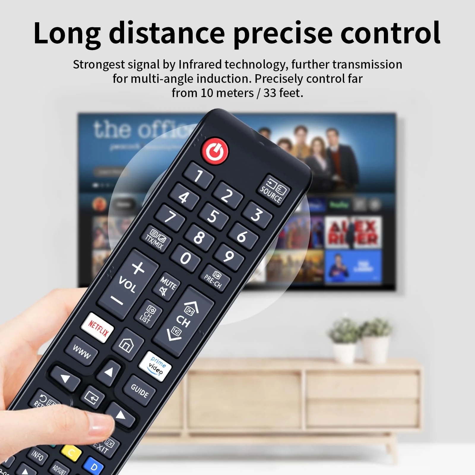 Remote Control For Samsung IR Smart TV Replacement BN59-01315D Smart TV Universal Compatible with 4K UHD TV Accessories
