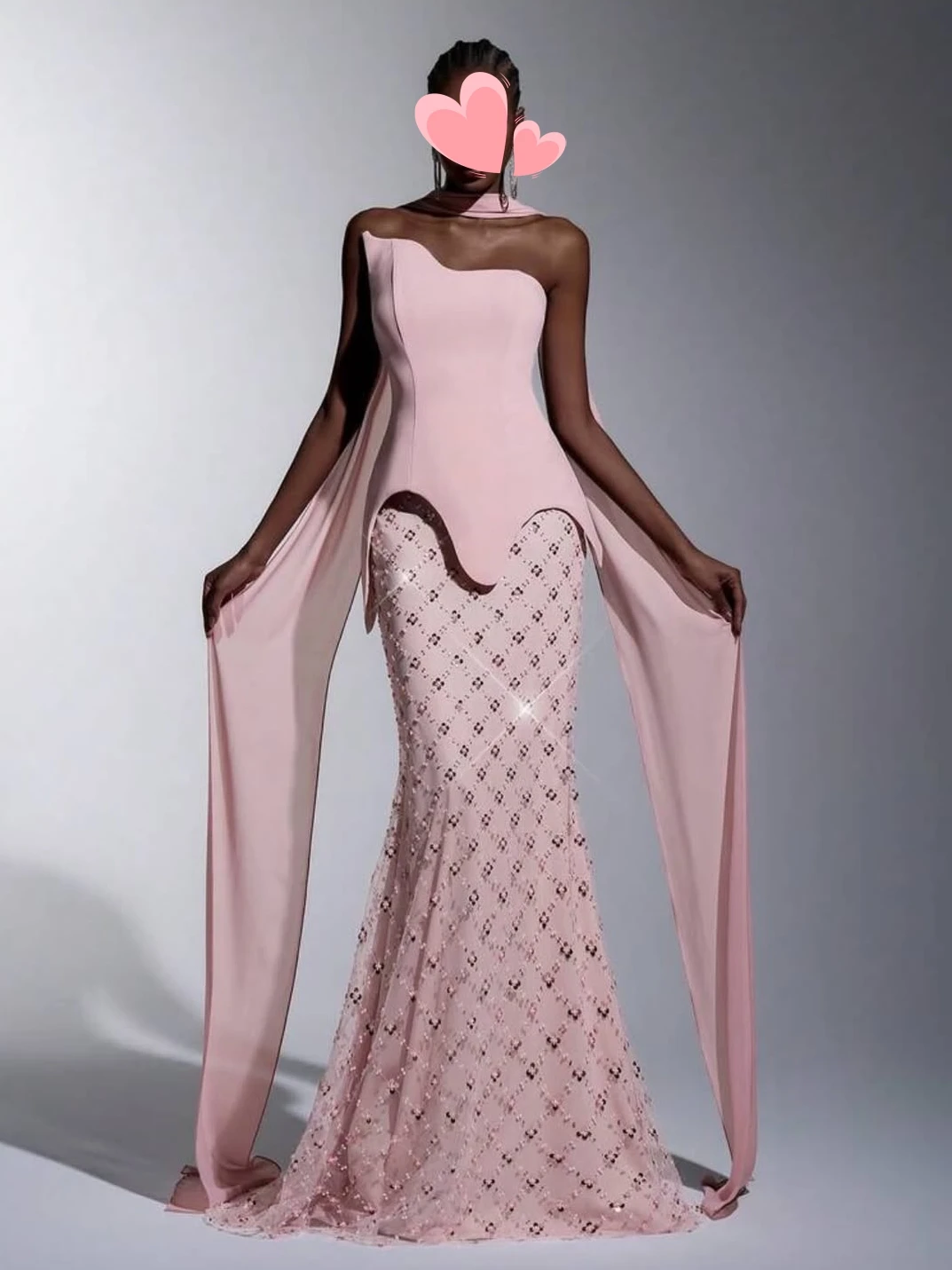 

Oisslec Prom Dress Elegant Vintage Sweet Pink Mermaid Beads Ribbon New Customized Formal Occasion Prom Dress Evening Party Gowns