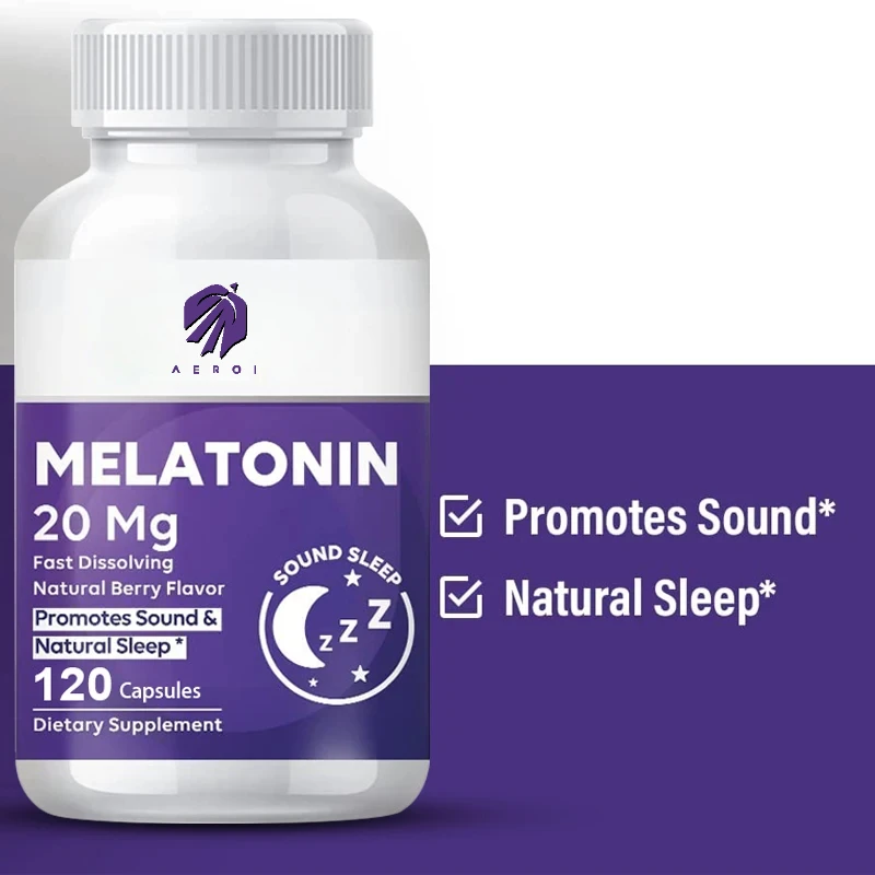 Melatonin Capsules 20mg for Sleep Support