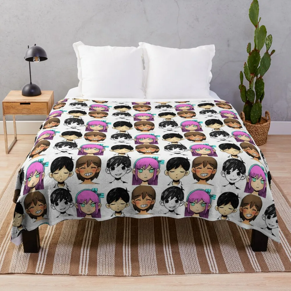 

Cute omori gifts for lover video game amori Throw Blanket Blankets For Bed valentine gift ideas Warm wednesday Blankets