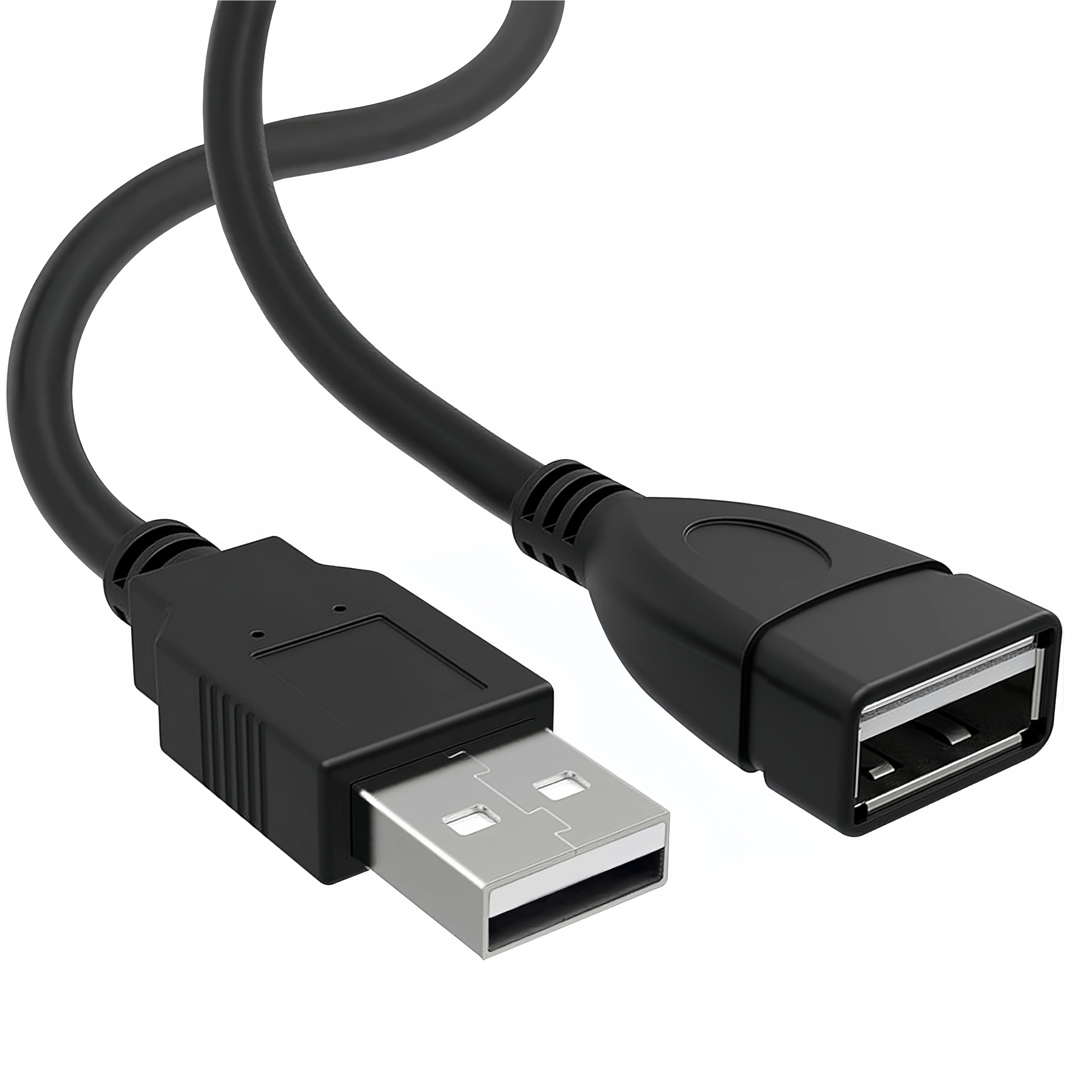 10 Buah Kabel Ekstensi USB2.0 USB A Male To Female Kabel Transfer Data & Pengisian Daya AM Ke AF Kabel Audio & Video