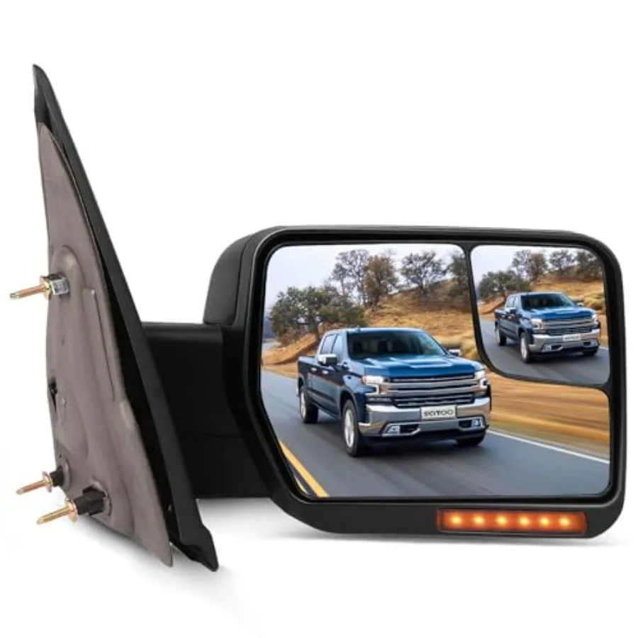 

fit for Ford for F150 Towing Mirror with Lights Rear View Mirror fit 2004-2014 for Ford for F150 with Reflector Turn Control Ma