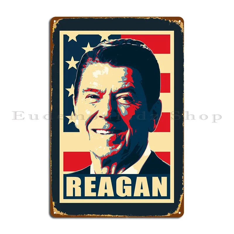 Ronald Reagan The American Metal Sign Party Painting Wall Custom Custom Plaques Tin Sign Poster