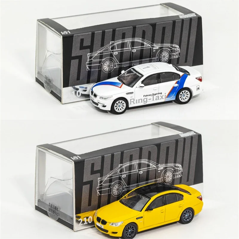 

SHADOW 1:64 M5 E60 Sedan RingTaxi Racing Yellow Collection Miniature Die-Cast Car Model Collection Miniature