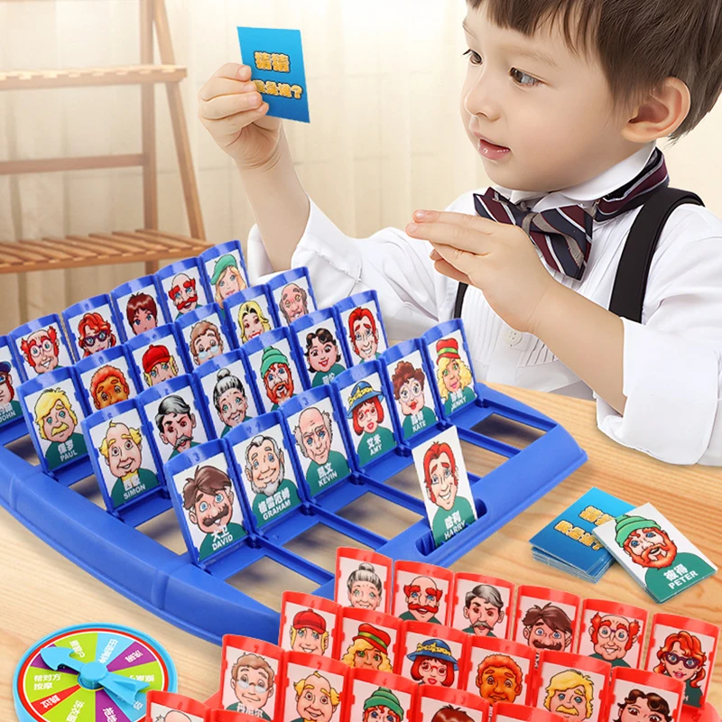 Raad wie ik ben Bordspel Ouder-kind interactie Speelgoed Logisch redeneren Kinderpuzzel Raad me je mijn karakter schaakbord