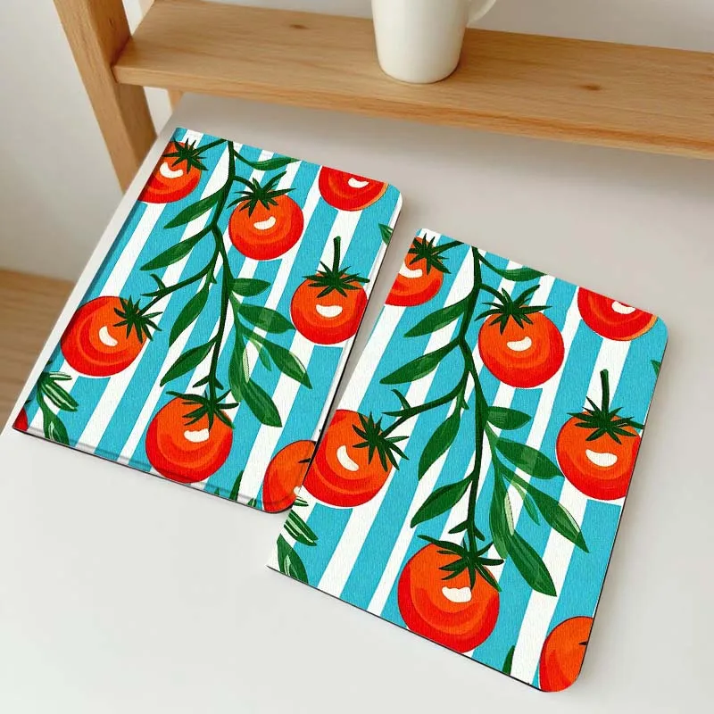 

Tomato Stripe Pattern Case For Vivo IQOO Pad2 Pad3 Pad5 Air SE Pro 12.1 12.3 13 11.5 11 inch Tablet