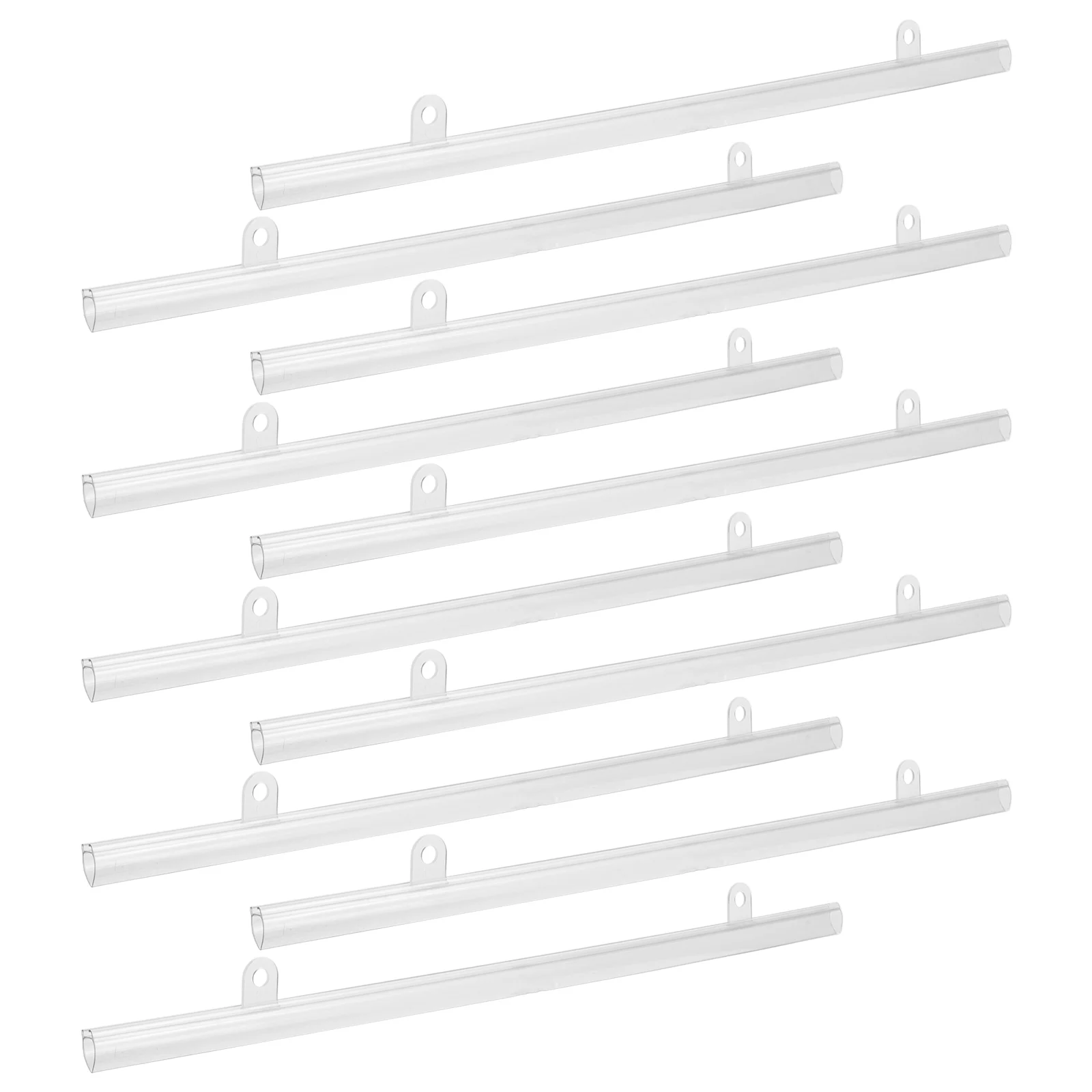 

10pcs PVC Poster Hanging Rod Waterproof Mall Supermarket Ad Display Stable Frame Rail Scroll Mount Hanger