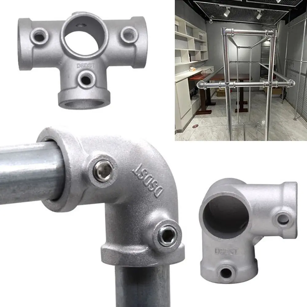 Konektor Pemasangan Pipa 3\4 "Konektor Pipa Melingkar Sudut Pengencang Bingkai Gesper Tetap Baja Aloi Aluminium