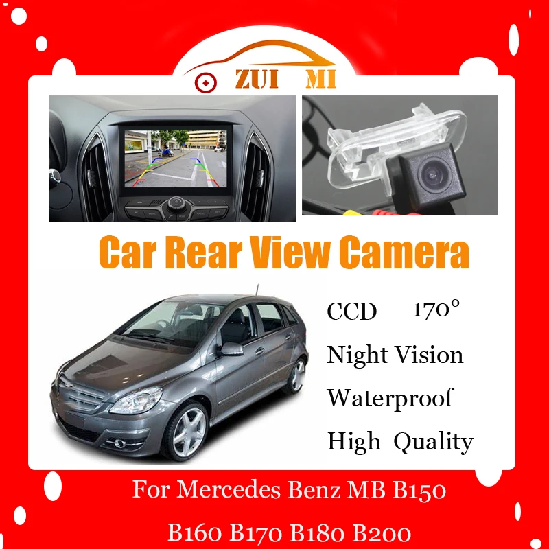 

Car Reverse Rear View Camera For Mercedes Benz MB B150 B160 B170 B180 Waterproof CCD Full HD Night Vision Backup Parking Camera