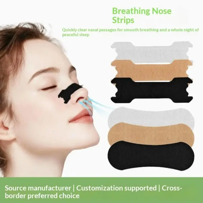 Free Anti Snoring Nasal Strips Soft Nasal Dilator Improve Ventilation Reduce Snore for Light Sleepers Night Breathing Aid