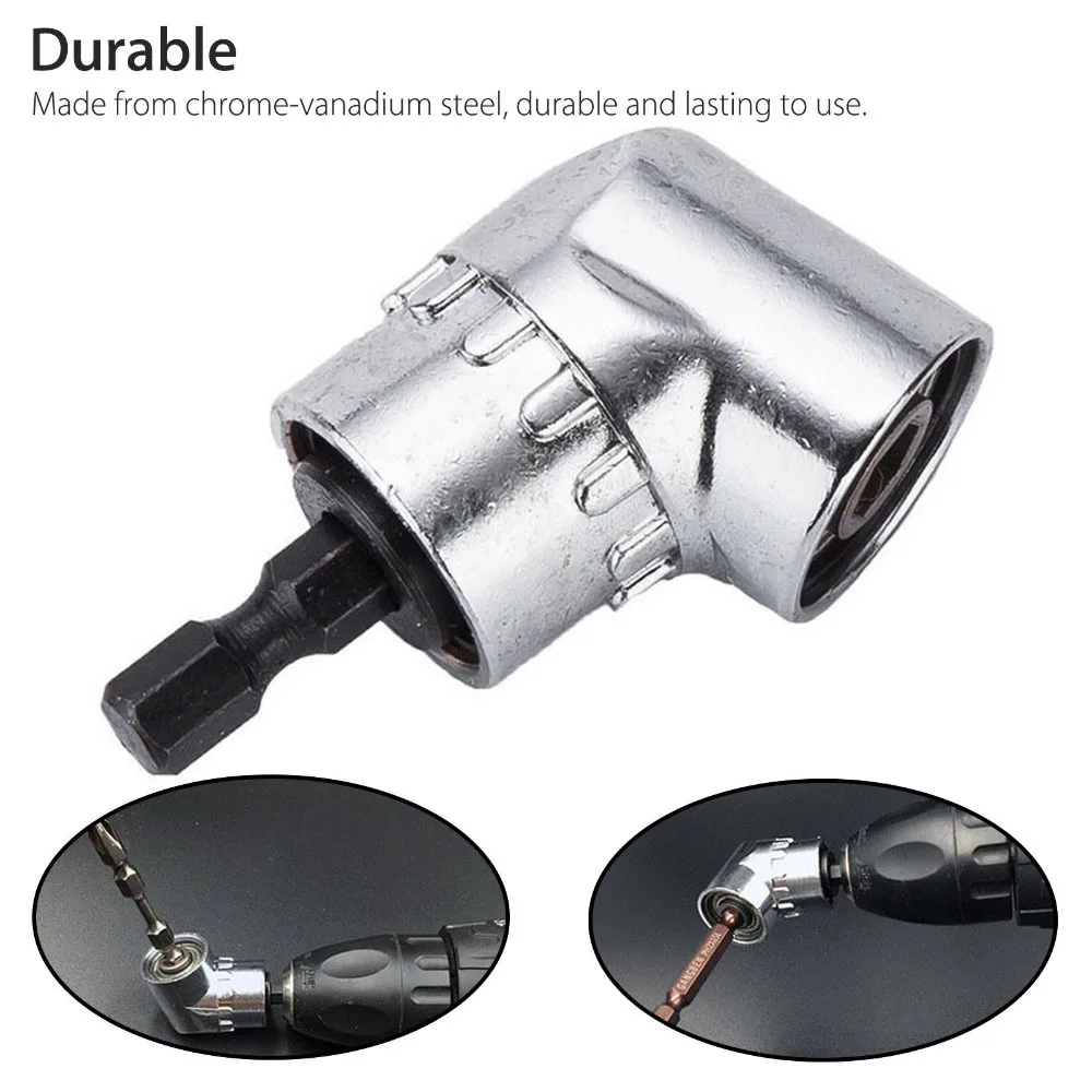 Binoax Góc 105 Độ Tua Vít Socket 1/4 "Lục Giác Nối Dài Khoan Giá Đỡ Adapter