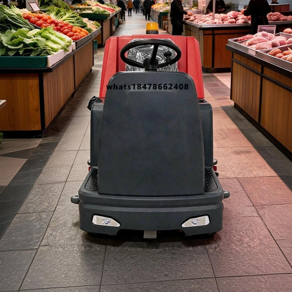 Industrial Grade Floor Scrubber Ride on Battery Electric 24V 200AH Battery Powered Road Floor Cleaning Machine Sweeper
