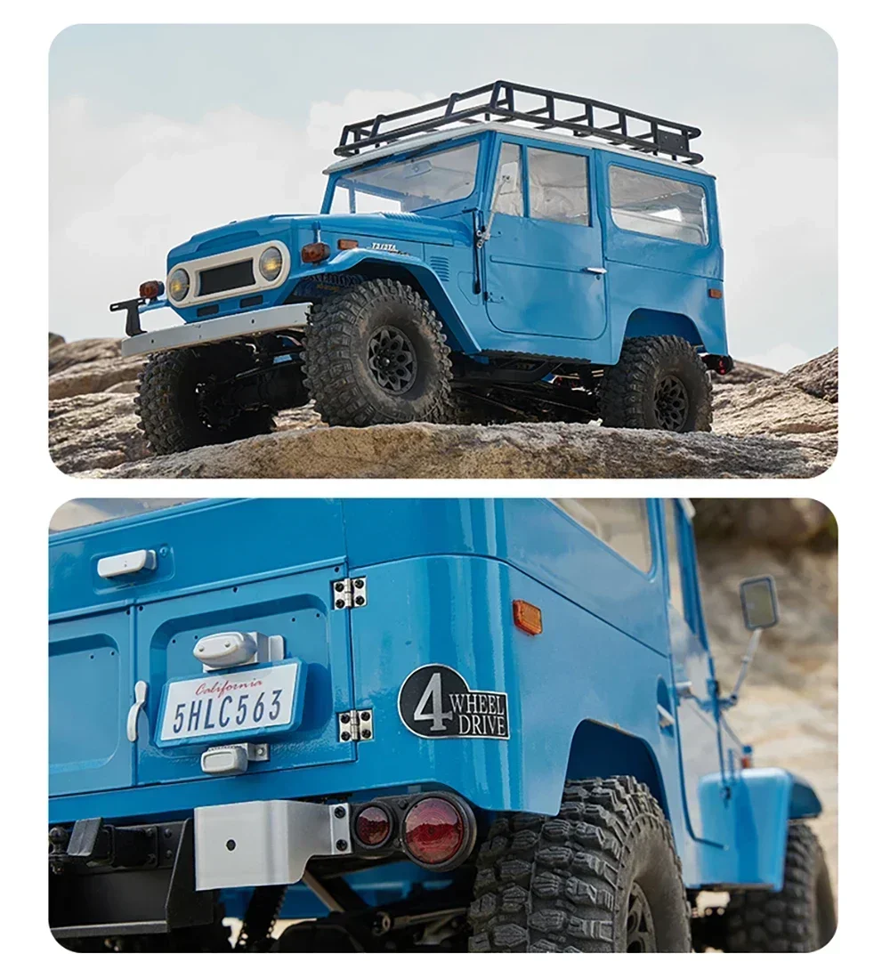 FMS TOYOTA Land FJ40 Cruiser 1/10 RS Car Red Golden SUV Buggy Car Land Off-Road Cruiser 4WD Vehicle Hobby Model Collection Gift