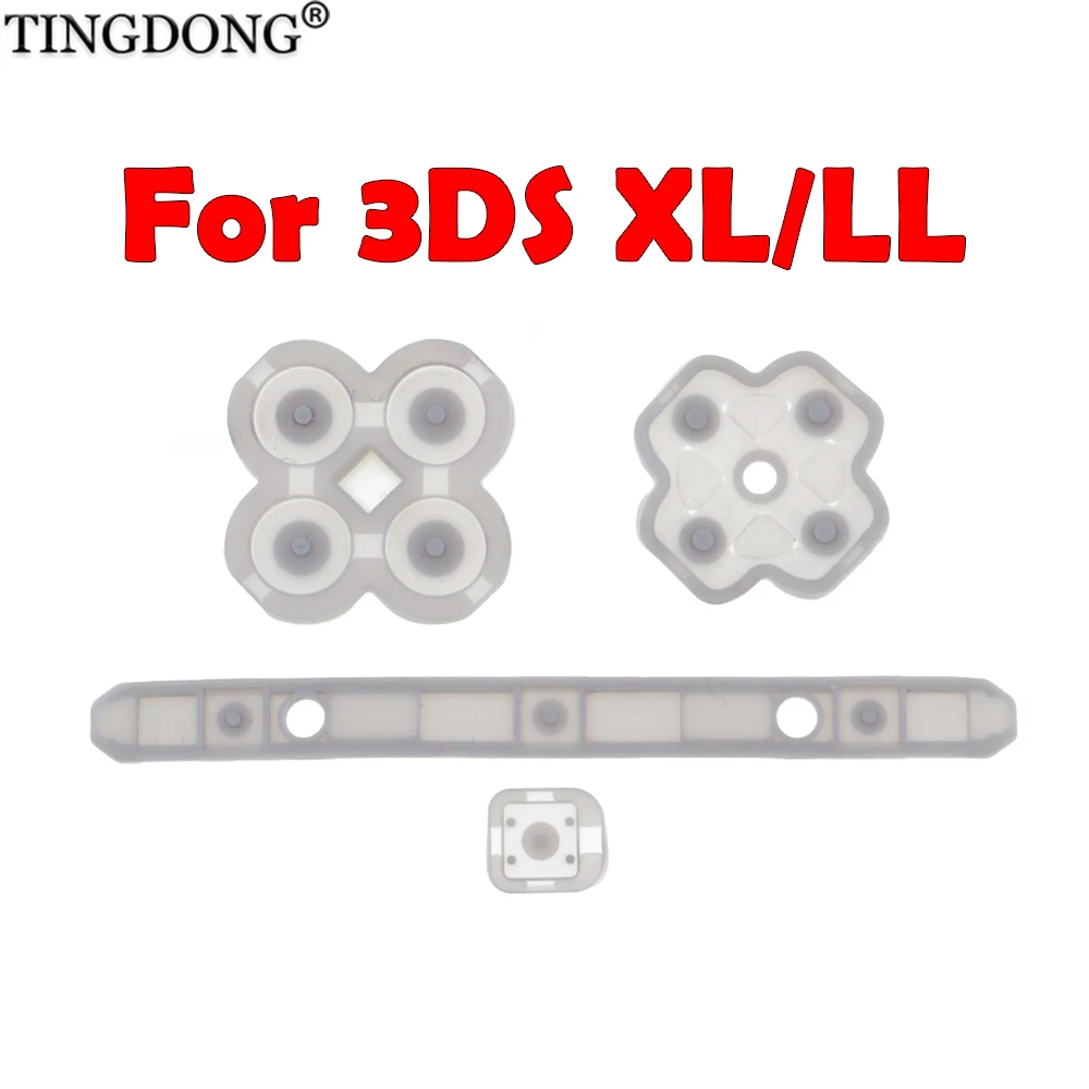 Leitfähige Gummi-Tastenauflage Links Rechts LR L R Tasten Ersatz für 3DS XL 3DS LL Konsole Reparaturteile