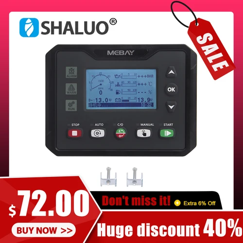 Imagen 1 del producto Reemplace el Panel del módulo de control del motor del generador de gasolina diésel del controlador Mebay HGM4020 DSE4620 DC42S para piezas del generador