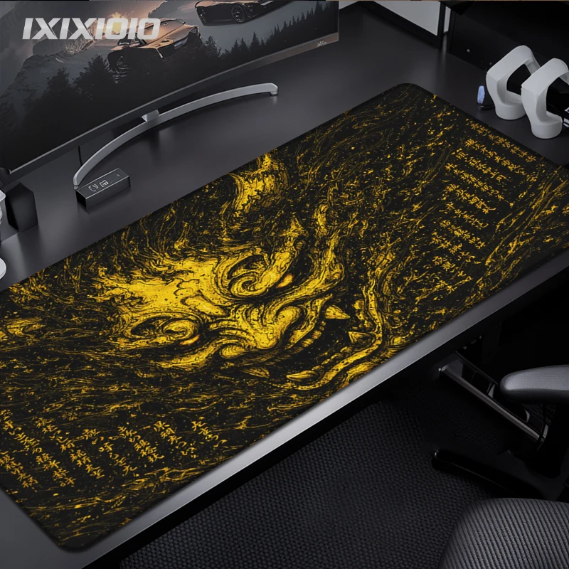 Japanese-style Demon Mouse Pad Gaming XL Computer New HD Mousepad XXL Playmat Non-Slip Natural Rubber Soft Office PC Mouse Mats