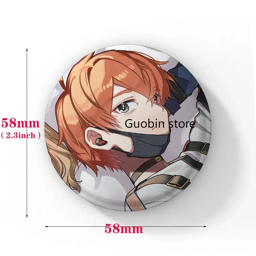 Cartoon MILGRAM Anime MILGЯAM Shidou Kirisaki Es Haruka Sakurai Yuno Kashiki Fuuta Kajiyama Mu Kusunoki Metal Badge Brooch Pins