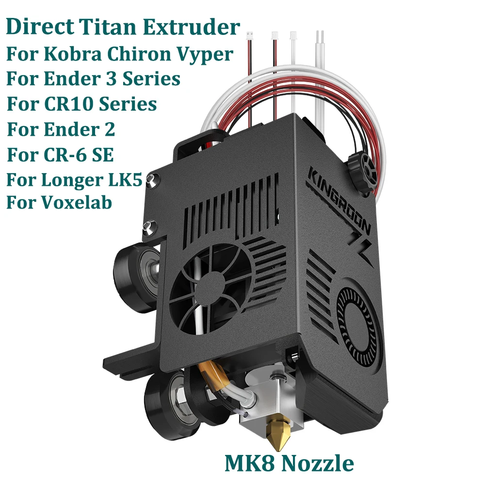 24V 50W Direct Titan Extruder Hotend Extrusion Hot End 3D Printer J-head Print Head For Ender 3 CR10 CR6 SE Kobra Vyper Chiron