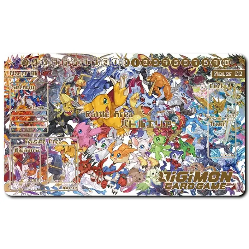 Digimon Adventure Card Pad Kanbara Takuya Greymon Diablomon Dtcg Diy Rubber Battle Mat Anime Actie Speelgoed Figuren Geschenken Voor Vriend