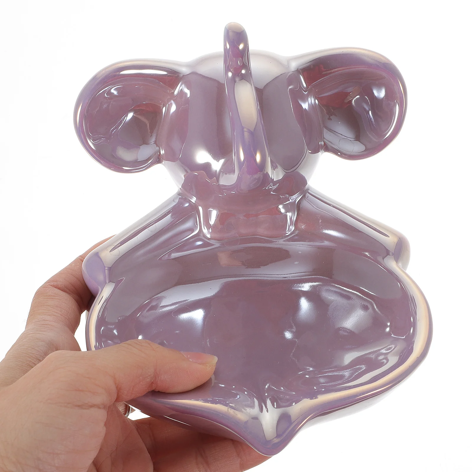 

Adorable Ceramic Elephant Soap Dish Self-Draining Design for Shower Bathroom Vanity Lovely Soap Holder Home Decoration Gift Idea