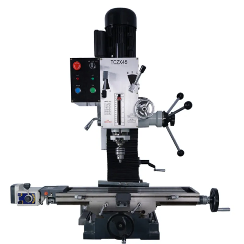 

Lathe milling machine small household bench drilling lathe drilling and milling machine multi-functionald milling bed TCZX45