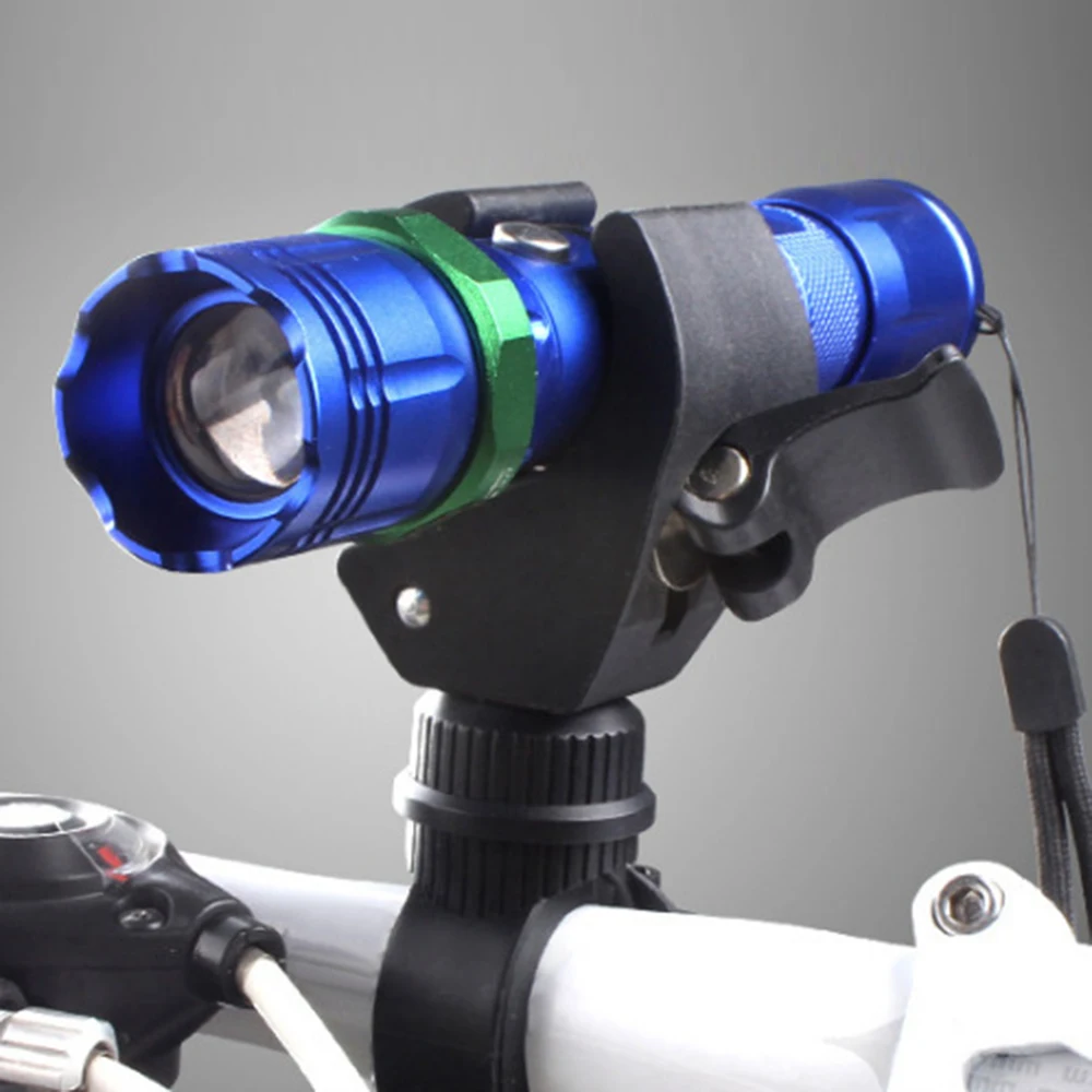 Abrazadera de montaje para linterna Led de bicicleta, soporte Universal giratorio de 360 grados para manillar de bicicleta, Clips para linterna, accesorios de ciclismo