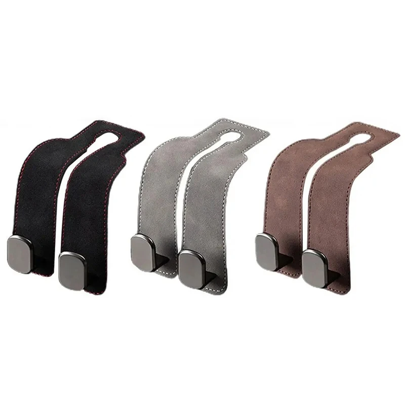 Universal Suede Car Hook Car Seat Hanger Hooks Seat Back Hook Bags Clothes Sundries Hanger Auto Car Accessories