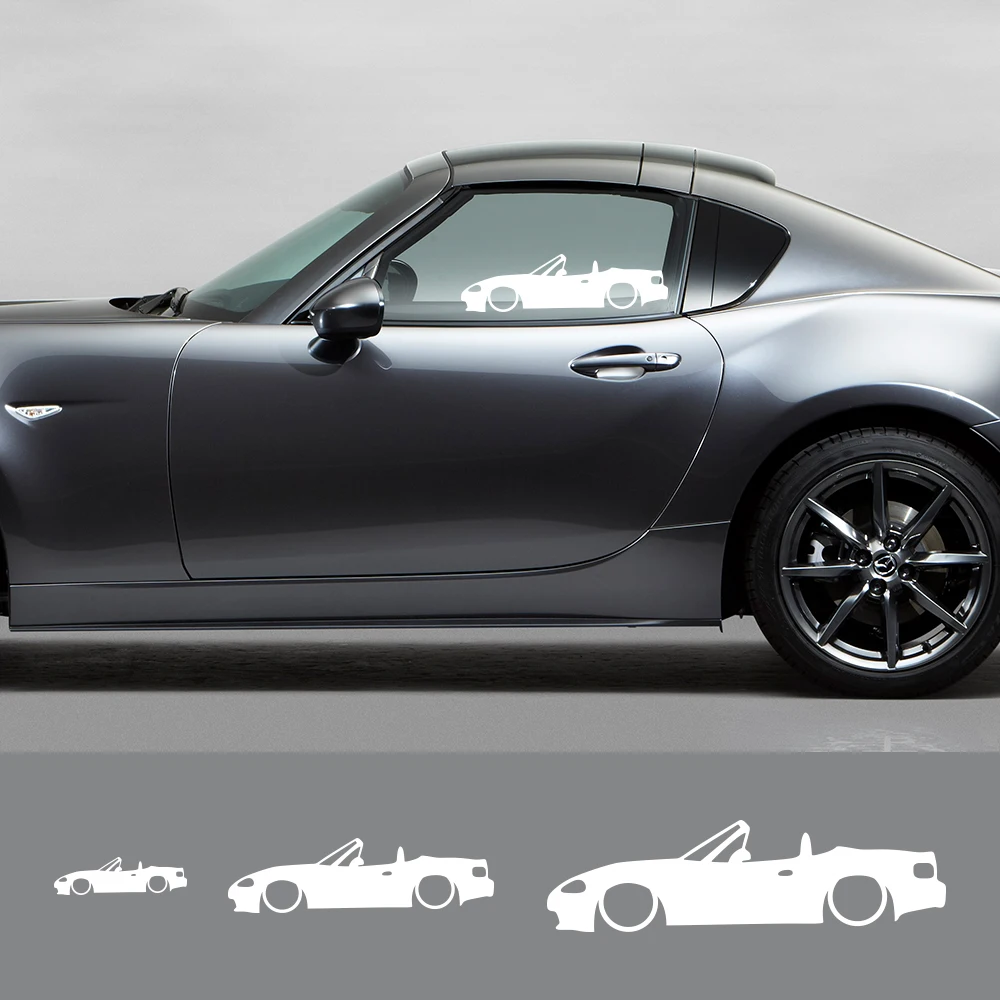 For Mazda MX-5 MX5 Miata Na Nb Nc Nd Sport Styling Decor Decals Various Sizes Low Car Outline Sticker Auto Tuning Accessories