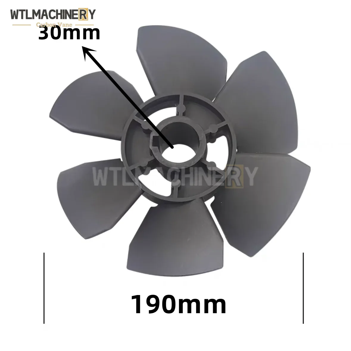 RA0250 RA0302 RA0255 RA0305 Vacuum Pump Middle Cooling Fan OD:190mm ID:30mm  Air Pump Compressor Blade Fan Cover Radial Fan