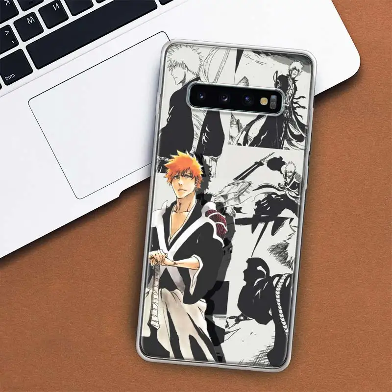 Ichigo Kenpachi Bleach Anime Phone Case For Samsung Galaxy S24 S23 S22 Ultra S21 S20 Fe S10 Plus S10E S9 S8 + Shell Coque