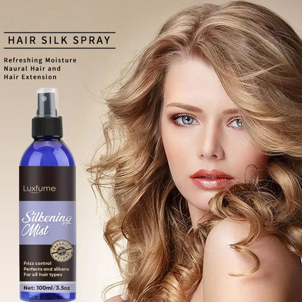 Espray de brillo y sedoso para el cabello, SÉRUM mágico para el cuidado del cabello, Control de Frizz, sedoso, alisador seco y dañado, O3N6, 100ml