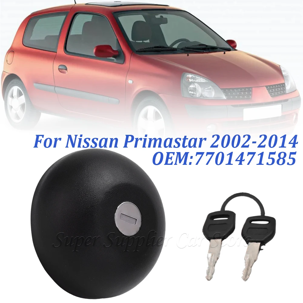 7701471585 For Nissan Interstar Primastar Clio II Laguna Megane Twingo Vehicle Fuel-Tank Plastic Cover Cap with 2 Keys