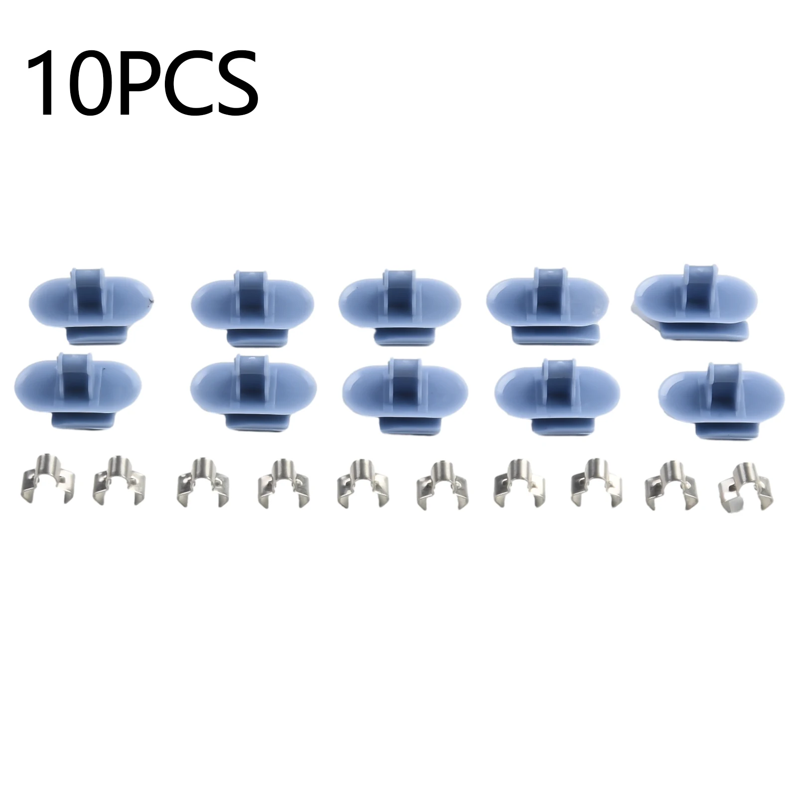 10pcs Car Tailgate Boot Pillar Interior Trim Panel Plastic Clips Blue For-Vauxhall-O-pel Car Tail Panel Guide Pillar Trim Clips