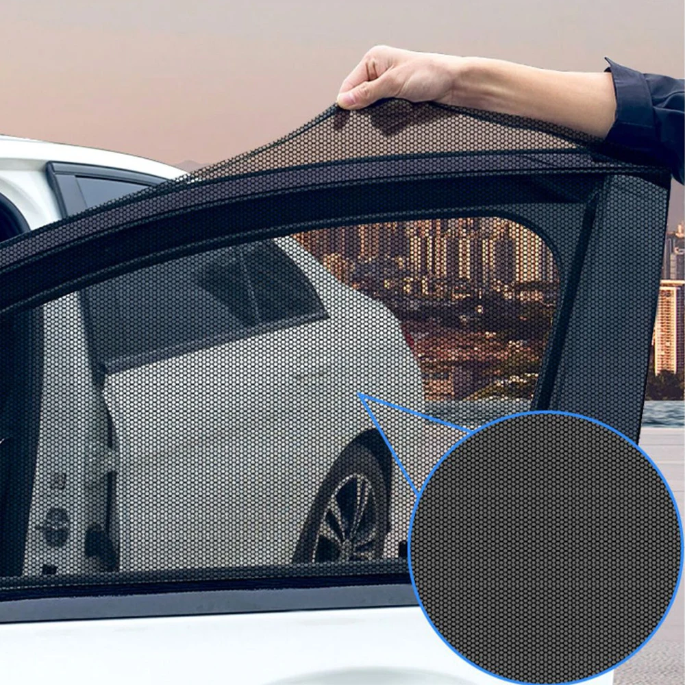 

2pcs NEW Car Sun Shade Styling Accessories Auto UV Protect Curtain Side Window Sunshade Mesh Sun Visor Protection Window Films