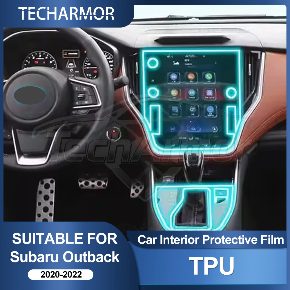 Car Interior TPU Protector Anti-scratch Film For Subaru Outback 2020-22 Auto Protective Transparent Anti-tear Stickers Accessori