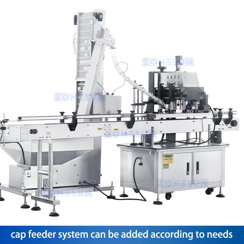 Zonesun Automatic Capping Machine Bottle Capper Screw Capping Equipment Servo Drive ZS-XG440RS