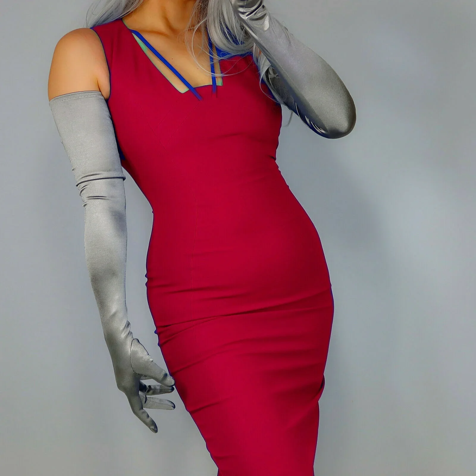 

Длинные атласные оперные перчатки серебристо-серого цвета, эластичные, 70 см, для свадьбы, выпускного, официальных мероприятий, костюмов, косплея, Хэллоуина, модные вечерние перчатки