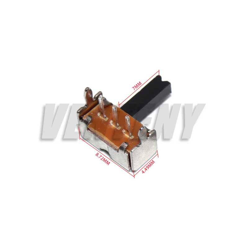 20pcs/lot 6 Sizes SK12D07 Toggle Switchs 3Pin PCB 2 Position 1P2T SPDT Miniature Slide Side Knob SK12D07VG4 Drop Shipping