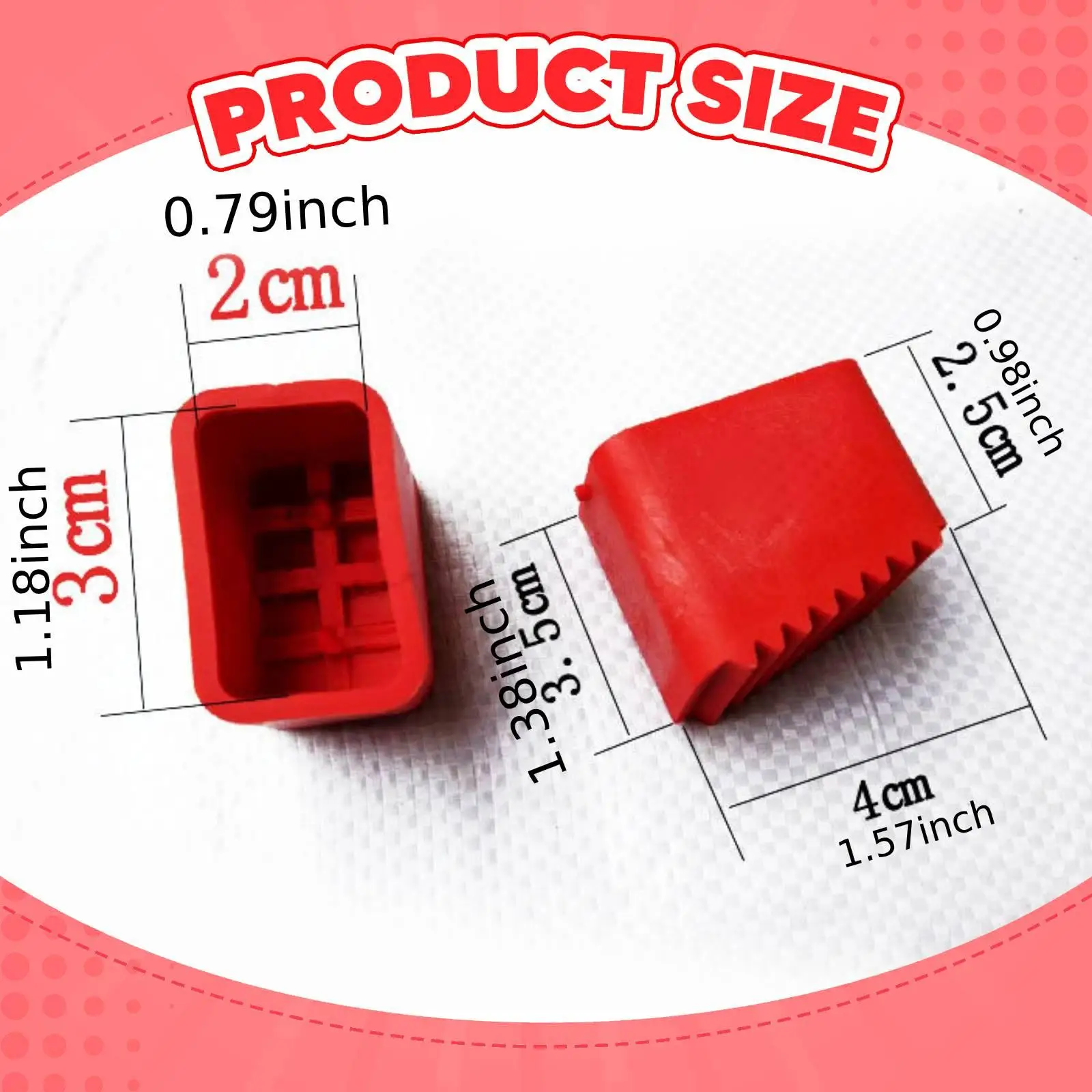 Rubber Ladder Foot Caps Wear Resistant Protective Cover for Wide Ladder 3 Steps Folding Home Accessory