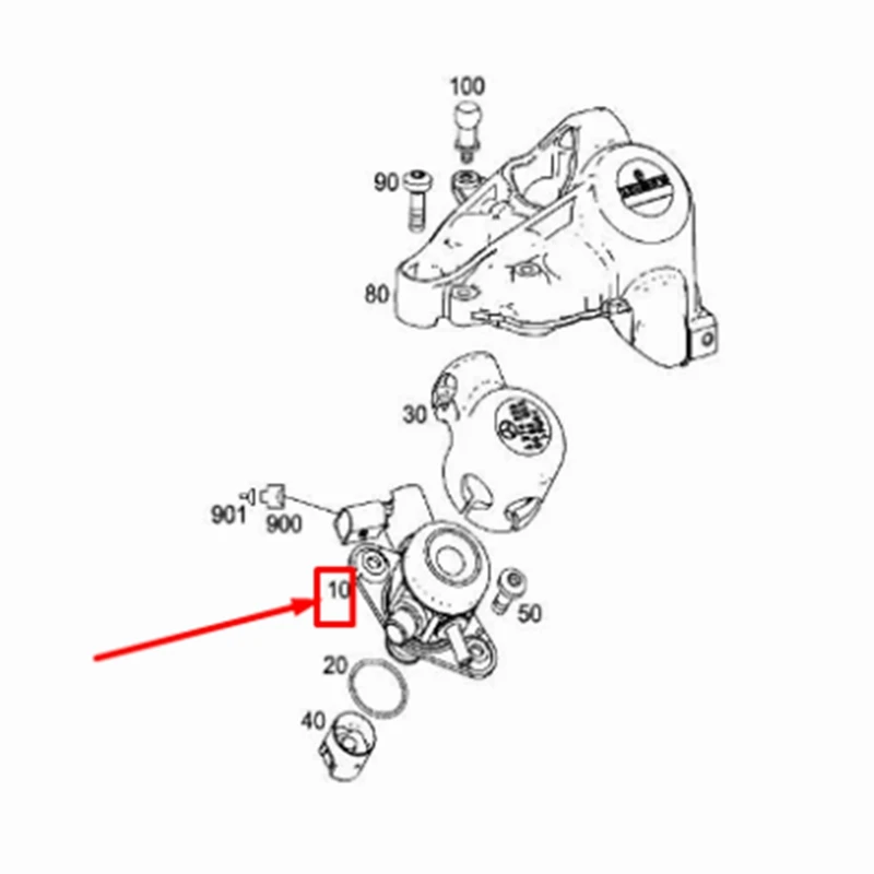 High Pressure Fuel Pump For Mercedes-Benz W205 W212 W213 X253 X204 W447 High Pressure Fuel Pump 2740700401