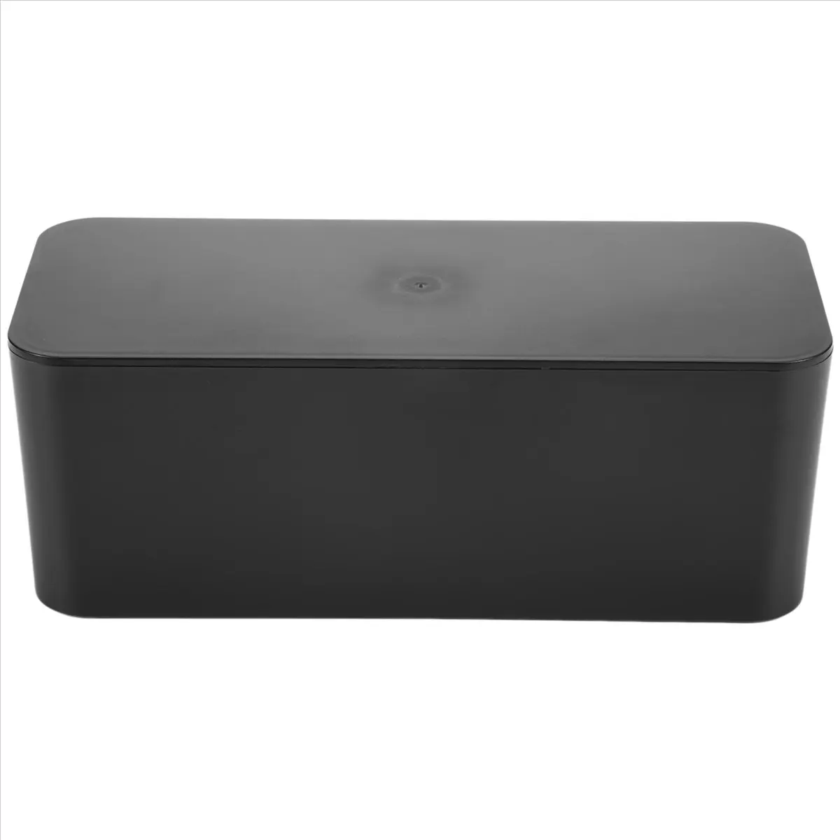 DT38 Cable Management Box, Wire Storage Box, Used to Hide the Power Strip, Suitable for Home/ (Black)