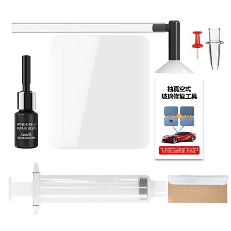 

Windshield Crack Repair Kit Windshield Chip Crack Gone Repair Kit Car Window Repair Kit Glass Repair Fluid Vehicle Windscreen